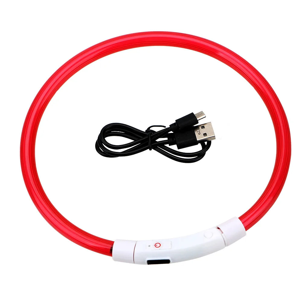 Collar LED recargable USB para perros, imagen 12