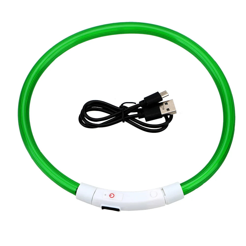 Collar LED recargable USB para perros, imagen 13