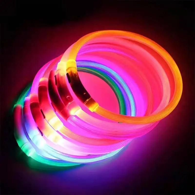 Collar LED recargable USB para perros, imagen 6